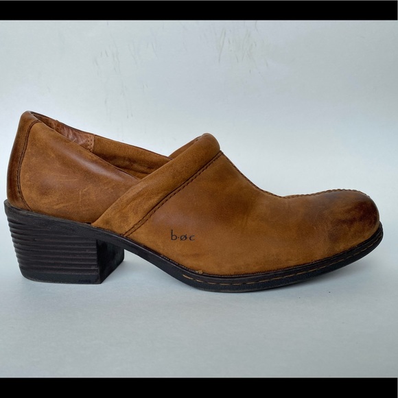 B.O.C ankle booties distressed brown leather size 10 - Picture 5 of 12